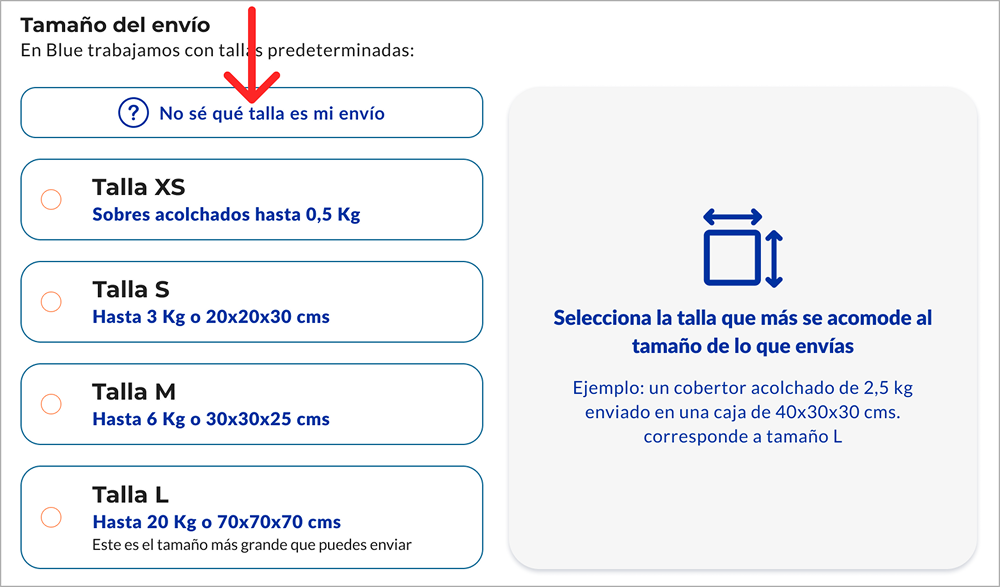 Guía de cálculo de talla